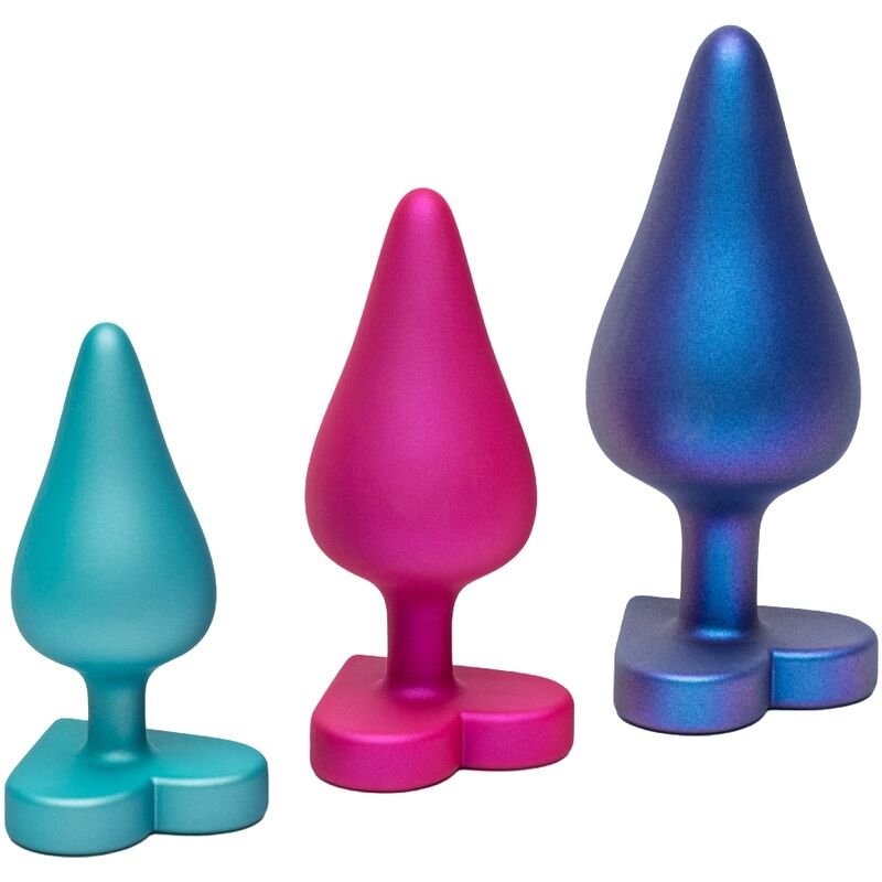 ROMP - LUSTER ANAL TRAINING KIT S/M/L WITH HEART-SHAPED BASE ROMP