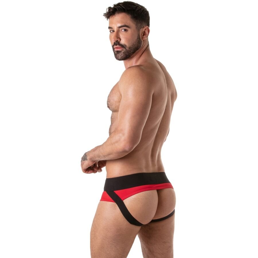 LOCKER GEAR - WIDE WAISTBAND JOCK BRIEF RED S