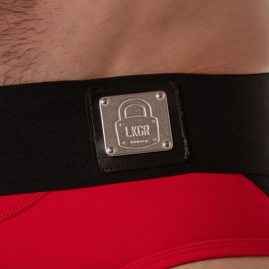 LOCKER GEAR - WIDE WAISTBAND JOCK BRIEF RED S