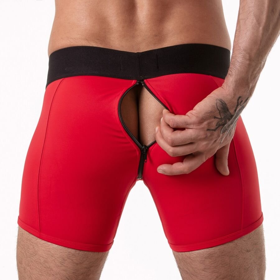 LOCKER GEAR - WIDE WAISTBAND TRUNK RED L