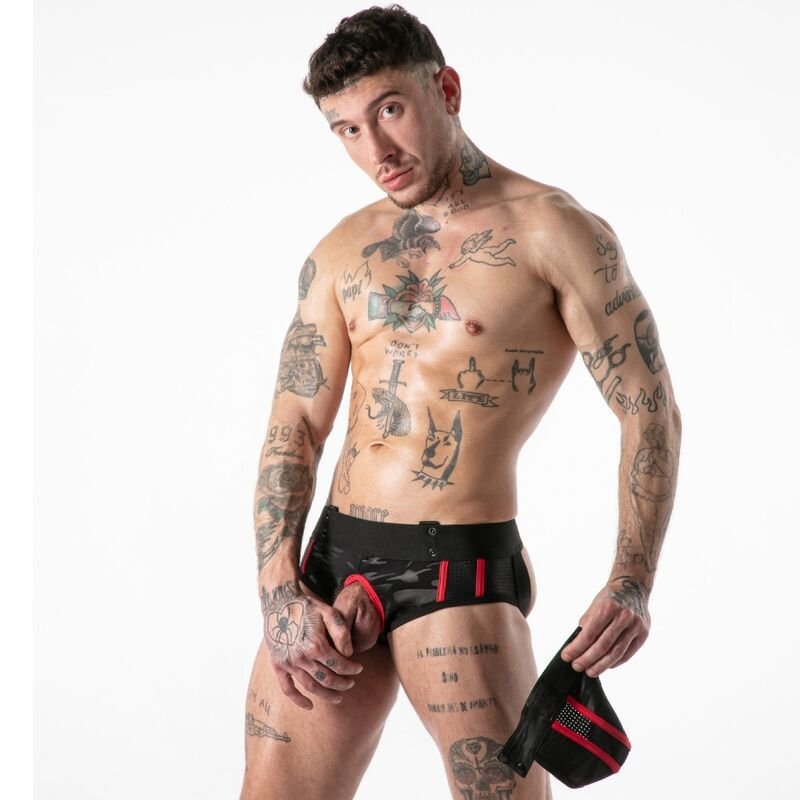 LOCKER GEAR - FULL MILITARY ACCESS JOCK BRIEF RED S