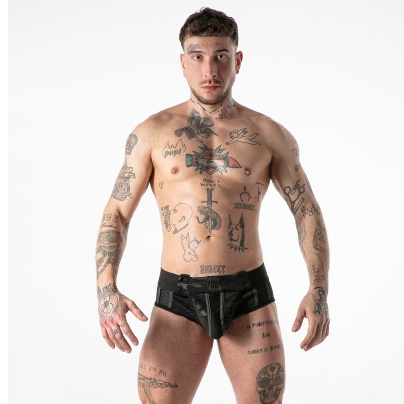 LOCKER GEAR - FULL MILITARY ACCESS JOCK BRIEF BLACK M LOCKER GEAR