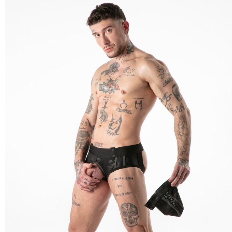 LOCKER GEAR - FULL MILITARY ACCESS JOCK BRIEF BLACK L