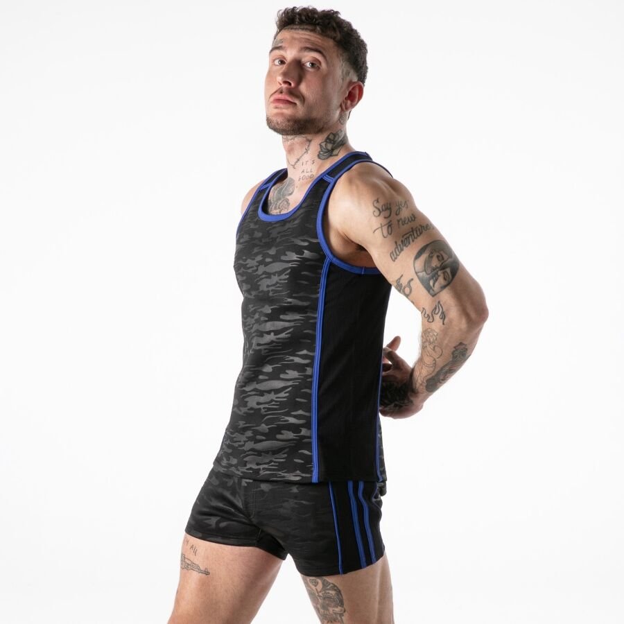 LOCKER GEAR - FULL MILITARY ACCESS TANKTOP BLUE S LOCKER GEAR