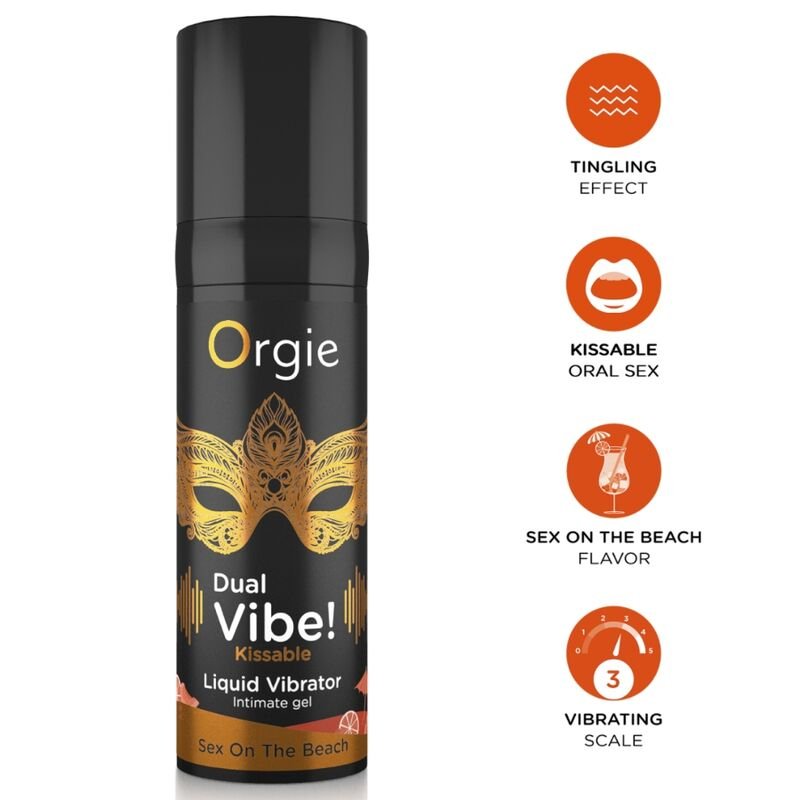 Comprar Orgie - Dual Vibe! Sex On The Beach Kissable Liquid Vibrator 15 Ml