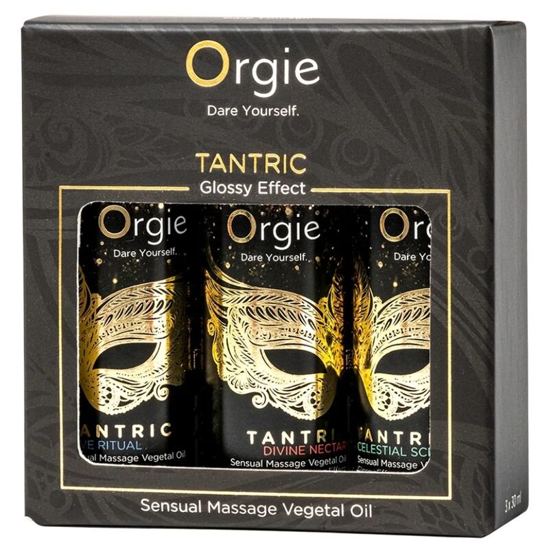 ORGIE - TANTRIC MINI SIZE COLLECTION SENSUAL MASSAGE OILS 3 X 30 ML ORGIE
