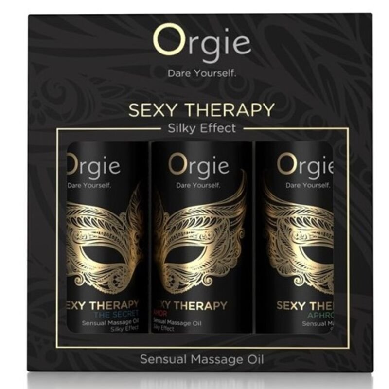 ORGIE - SEXY THERAPY MINI SIZE COLLECTION SENSUAL MASSAGE OILS 3 X 30 ML ORGIE