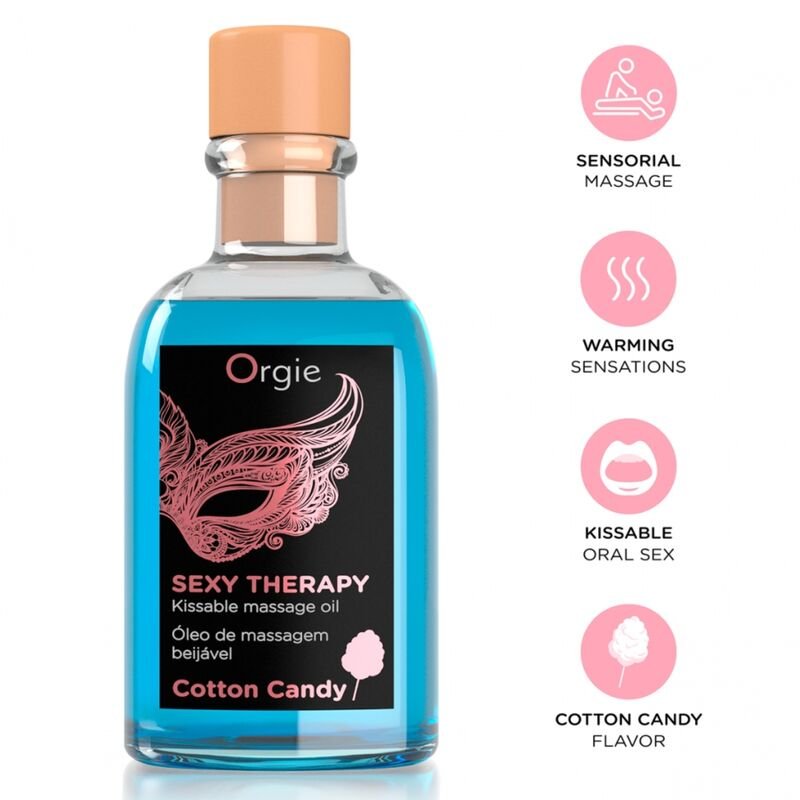 ORGIE - LIPS MASSAGE COTTON CANDY KISSABLE MASSAGE SET 100 ML ORGIE