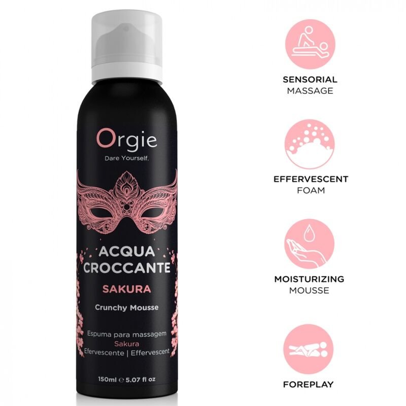 ORGIE - ACQUA CROCCANTE SAKURA CRUNCHY MASSAGE MOUSSE 150 ML ORGIE