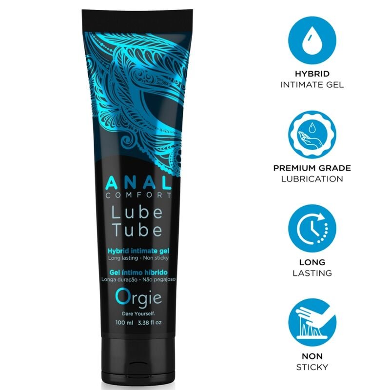 ORGIE - LUBE TUBE ANAL COMFORT HYBRID INTIMATE GEL FOR ANAL SEX 100 ML ORGIE