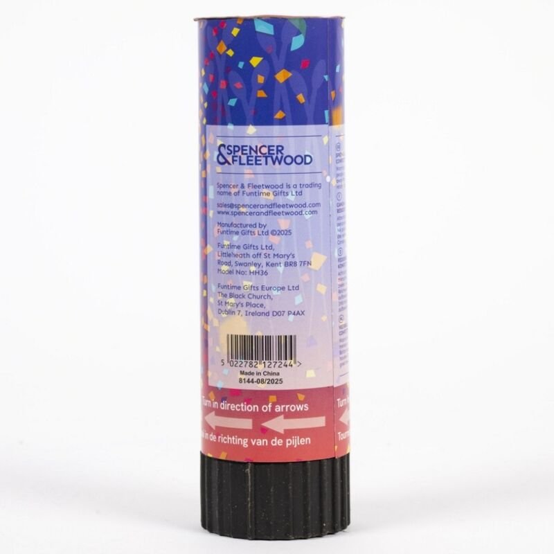 SPENCER & FLEETWOOD - SPERM SHAPED CONFETTI PARTY POPPER 15 CM | 1 UNIT