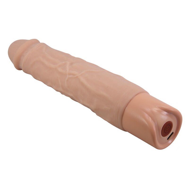PRETTY LOVE - KESSLER REALISTIC VIBRATING DILDO WITH 10 VIBRATION MODES AND 10 THROWS, 22 CM NATURAL