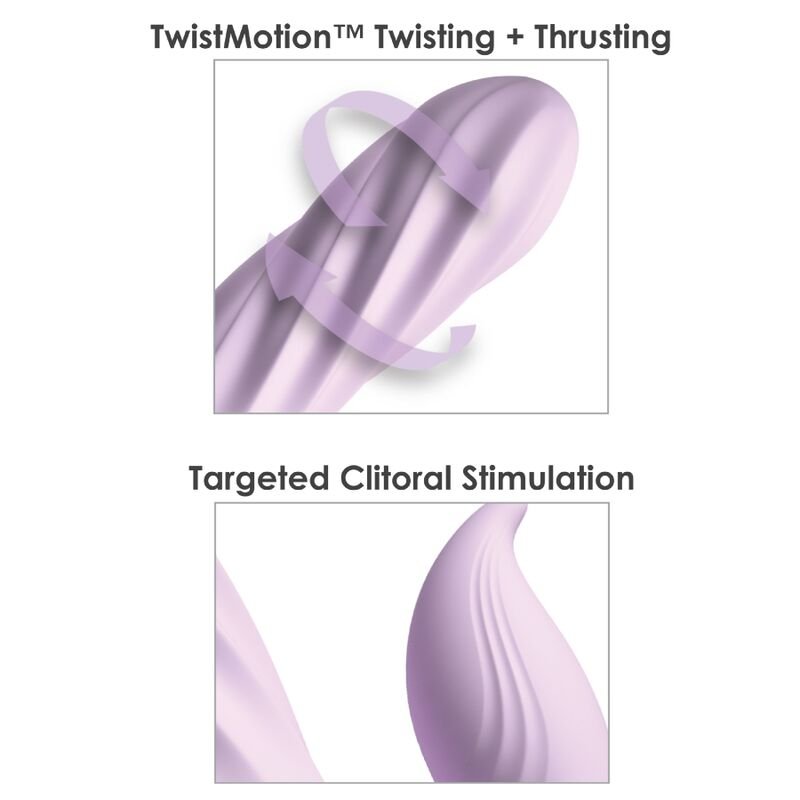 FANTASY FOR HER - FANTASY TWIST VIBRATOR TWISTMOTION WITH ROTATION AND PUSHING PURPLE