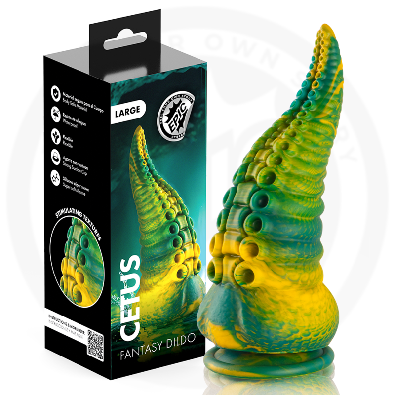 Epic - Cetus Green Tentacle Dildo Large Size