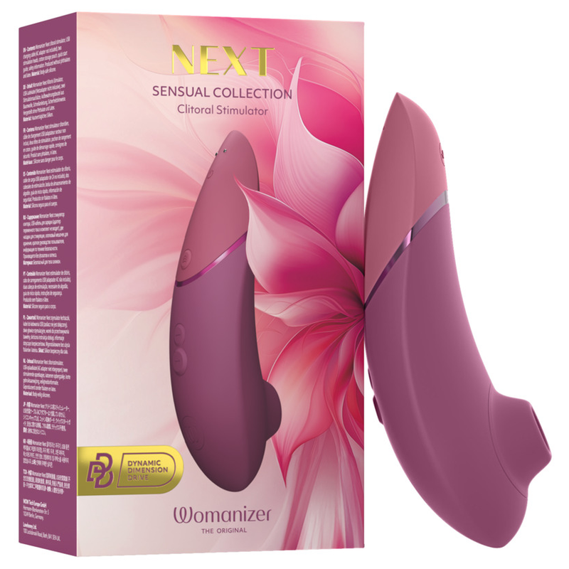 Womanizer - Next Suction Clitoral Stimulator 14 Intensity Levels Dusky Pink