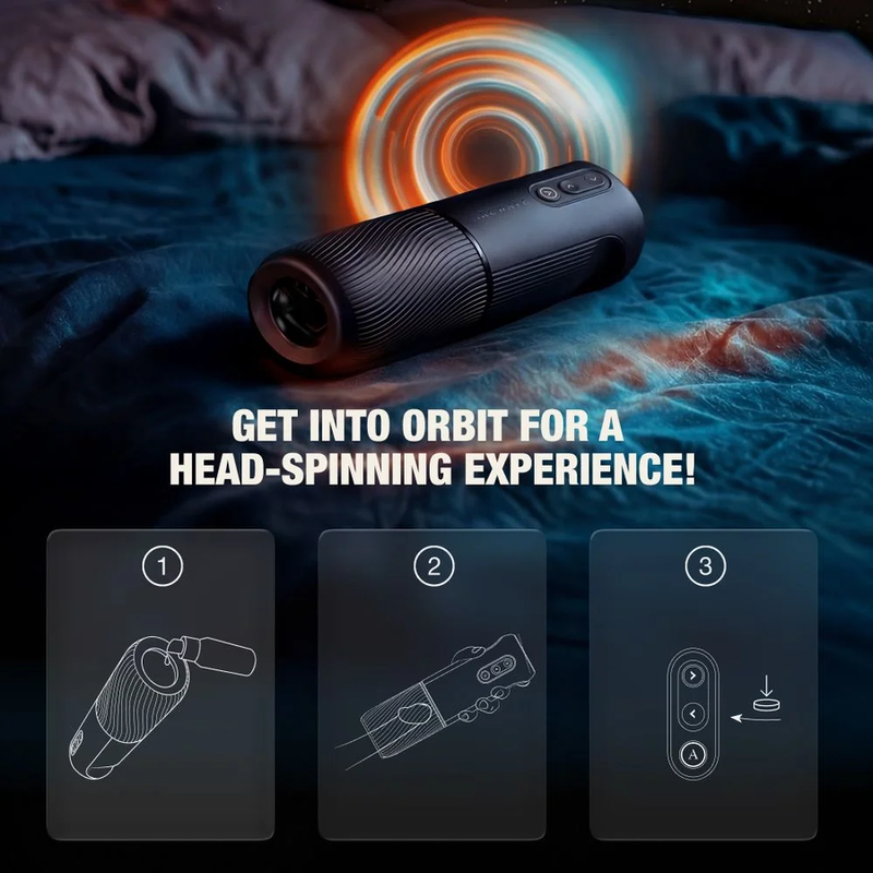 ARCWAVE - ORBIT 360° ROTATING MALE MASTURBATOR WITH APP CONTROL BLACK