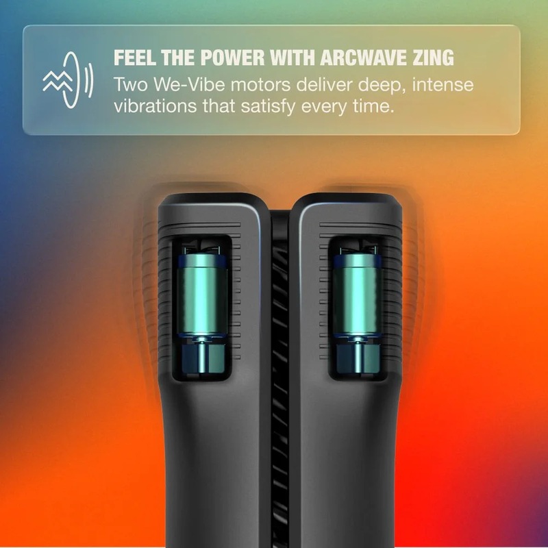 ARCWAVE - ZING VIBRATING MALE STROKER WITH DUAL MOTOR BLACK