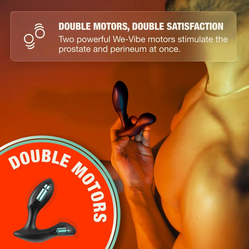 ARCWAVE - PERK VIBRATING PROSTATE MASSAGER WITH DUAL MOTOR AND REMOTE CONTROL BLACK