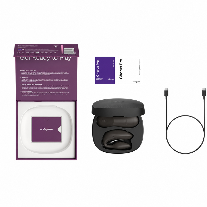 WE-VIBE - CHORUS PRO PREMIUM COUPLES VIBRATOR SATIN BLACK