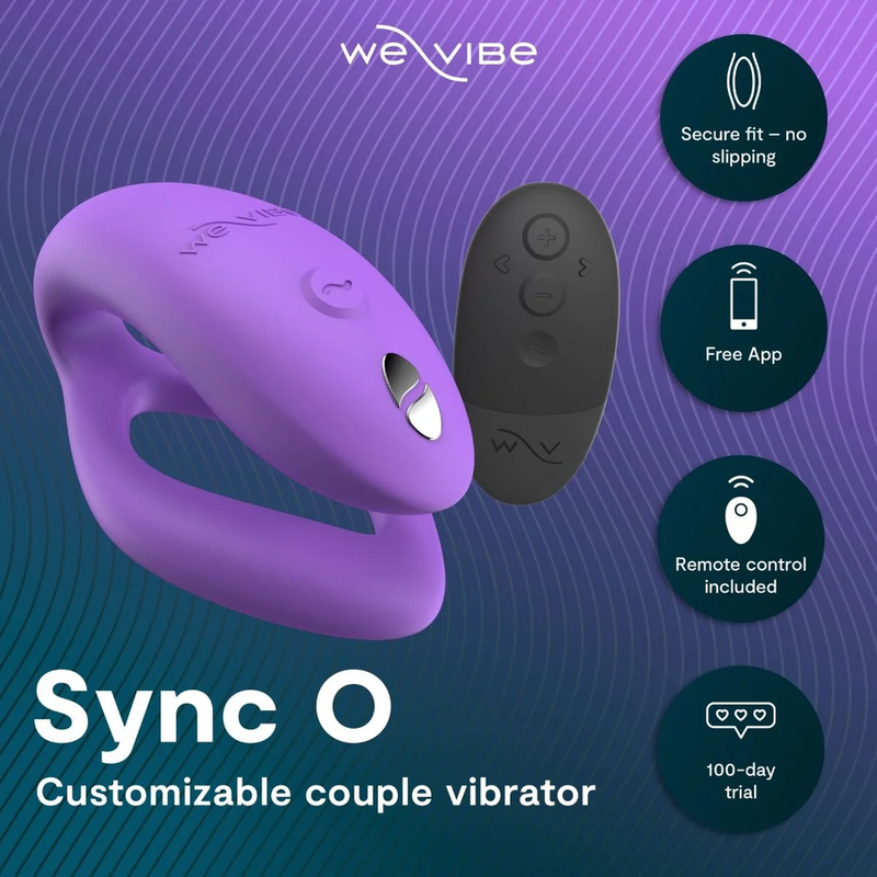 WE-VIBE - SYNC O WRAPPING-STIMULATION COUPLES VIBRATOR LIGHT PURPLE