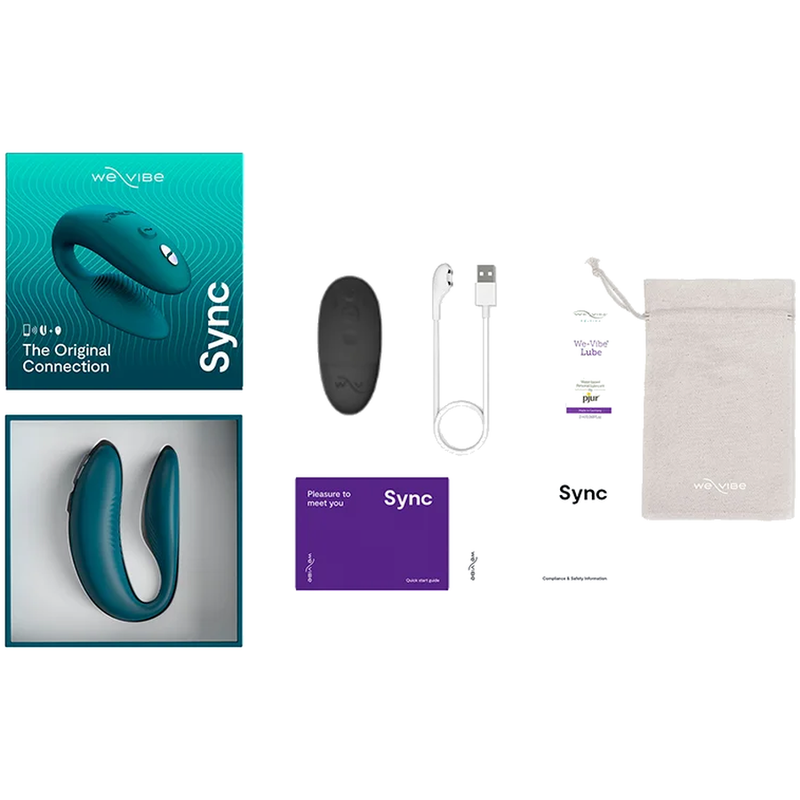 WE-VIBE - SYNC 2 ADJUSTABLE COUPLES VIBRATOR VELVET GREEN