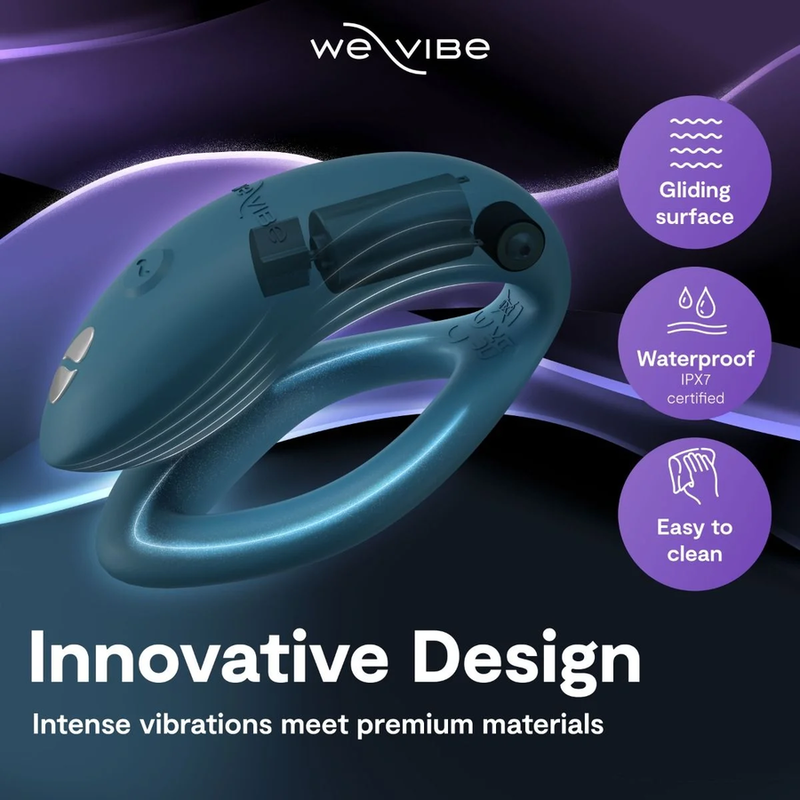 WE-VIBE - SYNC 2 ADJUSTABLE COUPLES VIBRATOR VELVET GREEN