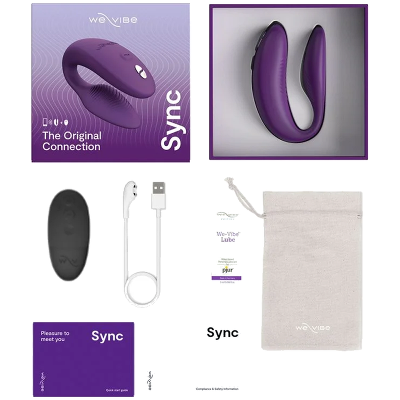 WE-VIBE - SYNC 2 ADJUSTABLE COUPLES VIBRATOR PURPLE