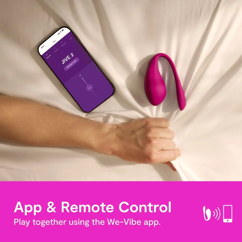 WE-VIBE - JIVE 2 WEARABLE EGG VIBRATOR ELECTRIC PINK