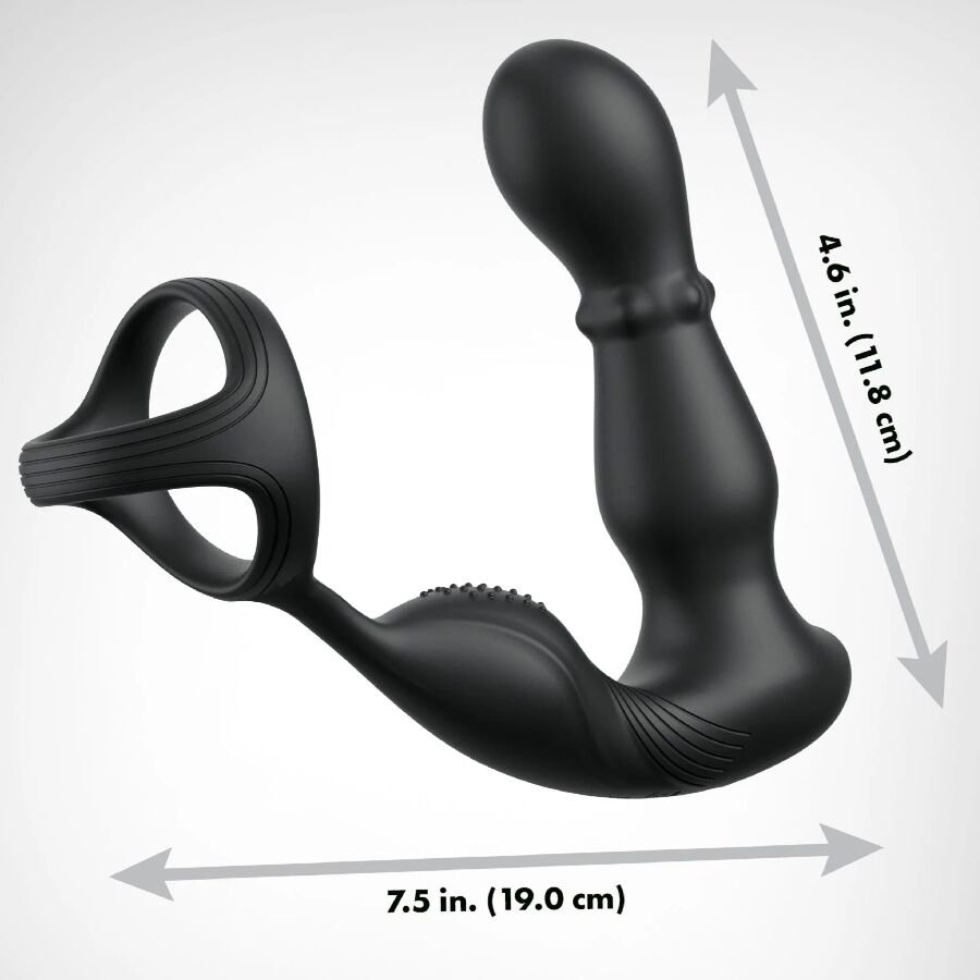 ANAL FANTASY ELITE COLLECTION - ANILLO Y MASAJEADOR ANAL VIBRADOR CON CONTROL REMOTO