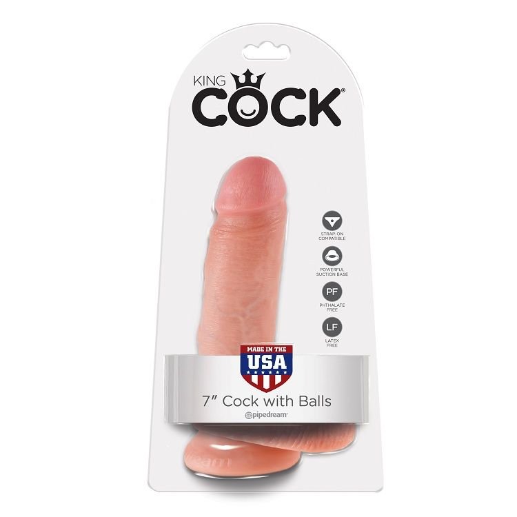 KING COCK - 7 PENE REALÍSTICO NATURAL 17.8 CM KING COCK